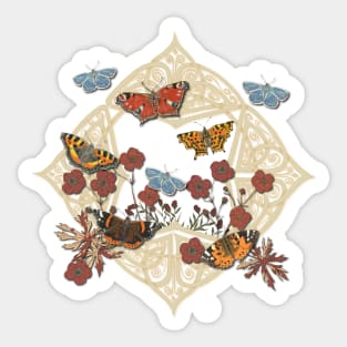 Butterfly Celtic Garden Fantasy Sticker
